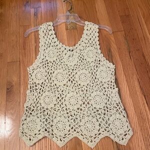 Rico Green Crochet Top Size Small/Medium